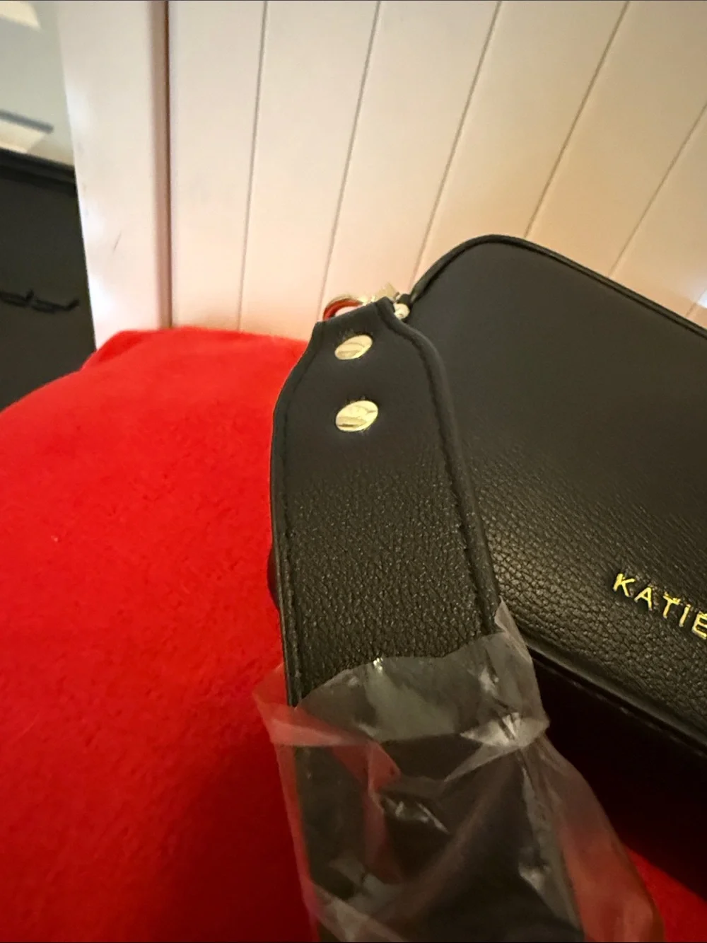 Katie Loxton Avery Small Crossbody Bag Vegan Leather Black